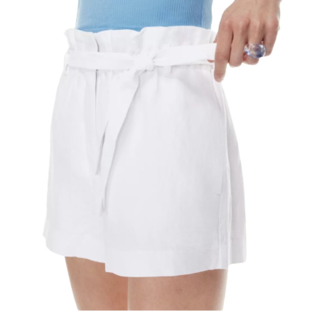 WILFRED (Artizia) Bonnet Linen Short / Super high-waisted paper-bag shorts